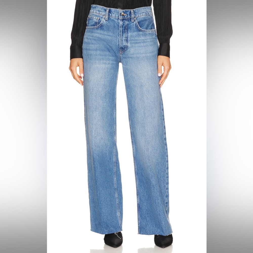 Anine Bing Light Blue Flare Jeans